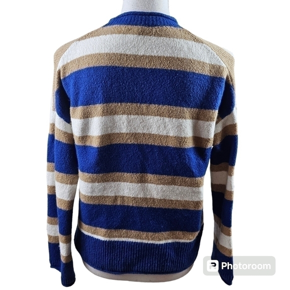 Madewell Belmore Striped Textured Pullover Sweater in XS - Picture 7 of 9